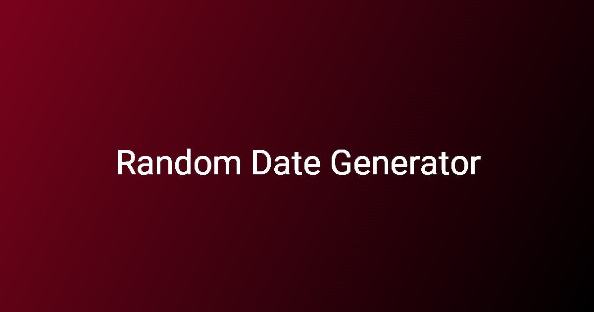 How to Use & Build a Random Day Generator Using Key Tools